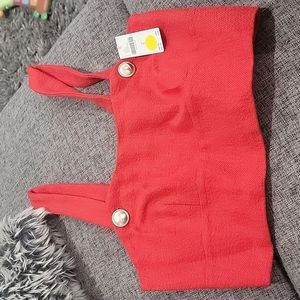 𝅺ANTHROPOLOGIE RED CROP TOP